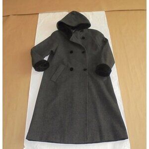 Vintage Women's Bromley Collection Petite Hoodie Full Length Coat Size 4P